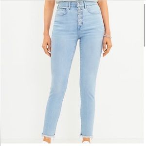 Light wash Loft Skinny crop Jean